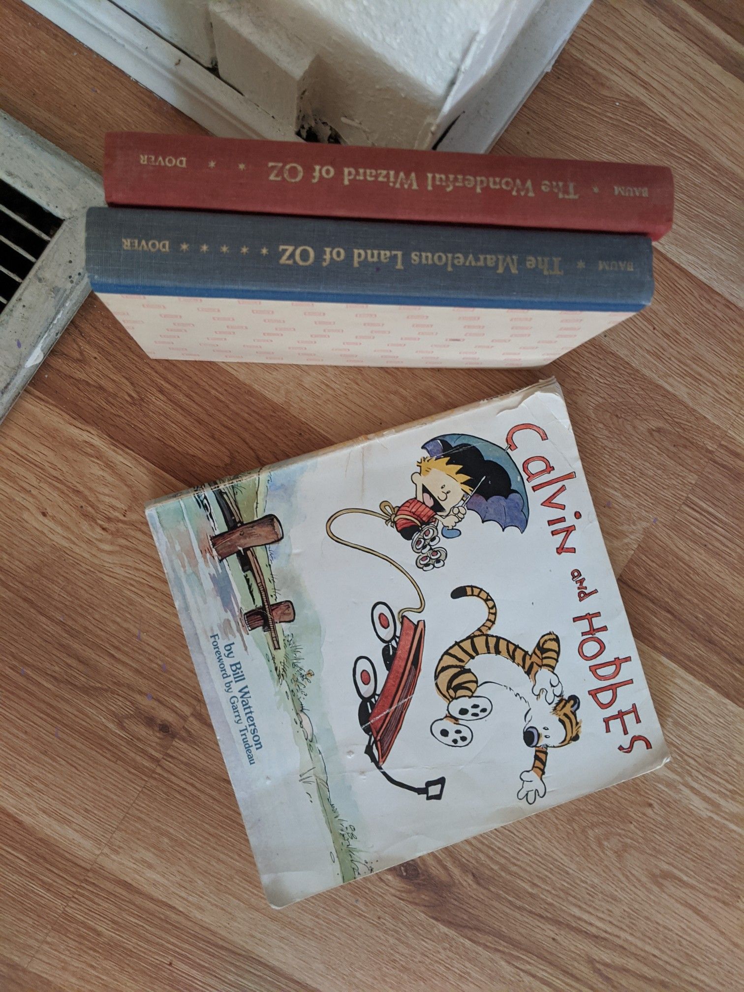 Wizard of oz original books and calvin and hobbes comic book