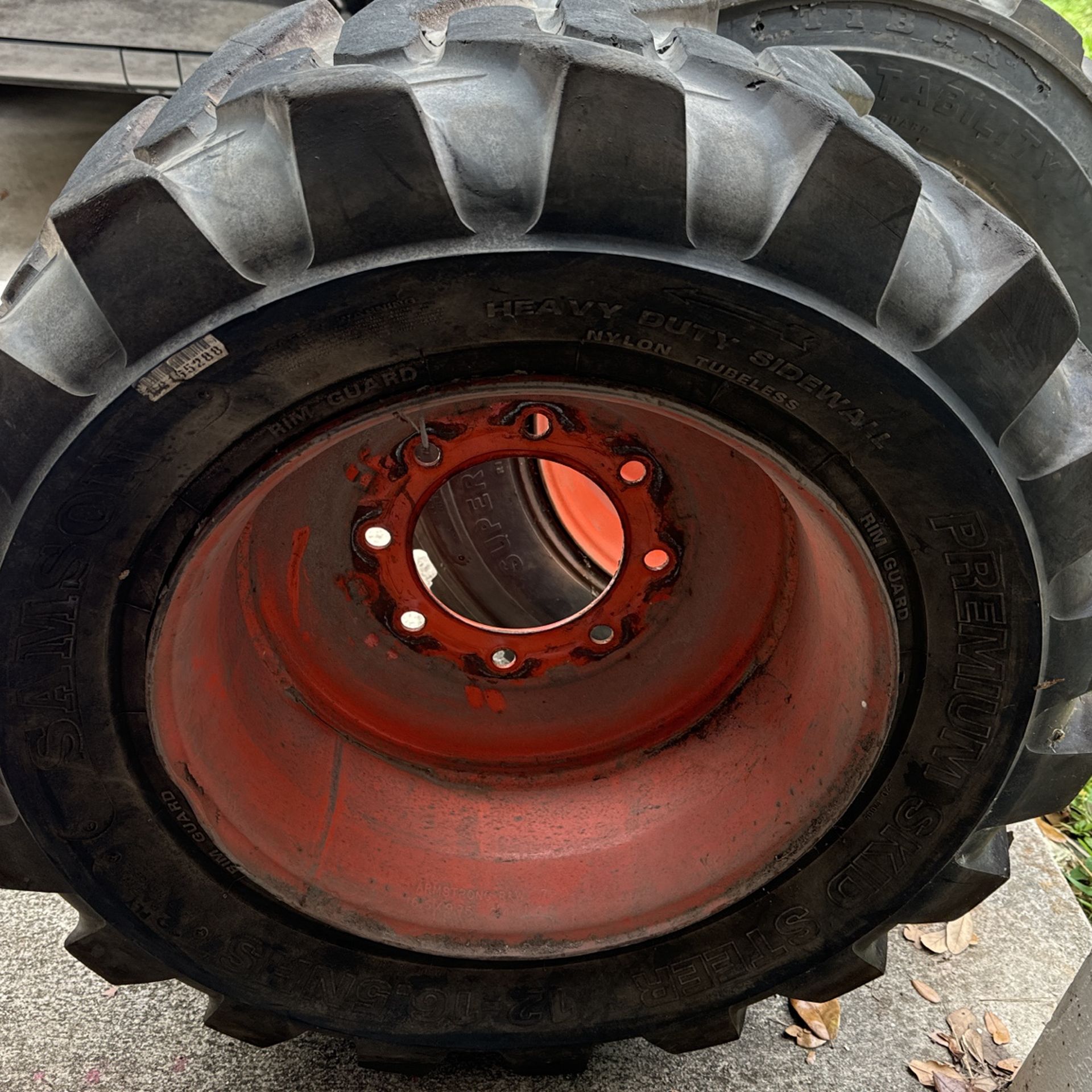 Bobcat Skid Steer Rims And Tires