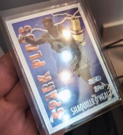 Shaquille O'Neal SPARK PLUGS Silver Foil - Topps SPARK PLUGS - Very Hard To Find - HOF