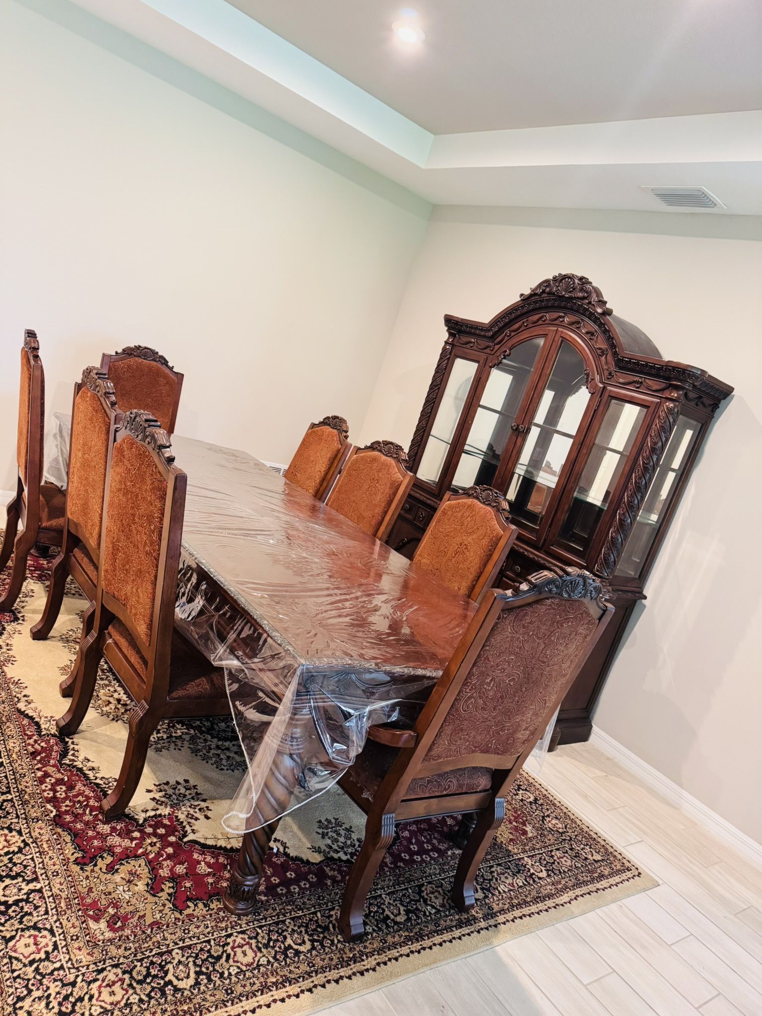 Dining Table with China Cabinet(Ashley Furniture)