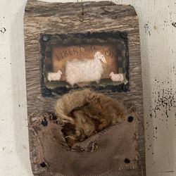 Primitive Hanging Sheep Decor