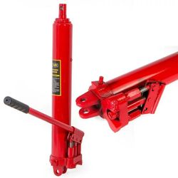 8 Ton Long Hydraulic Ram Jack Engine Lift Hoist Double-Piston Cherry Picker Pump Tool