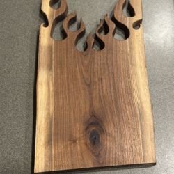 Custom Made Food Board Live Edge Walnut