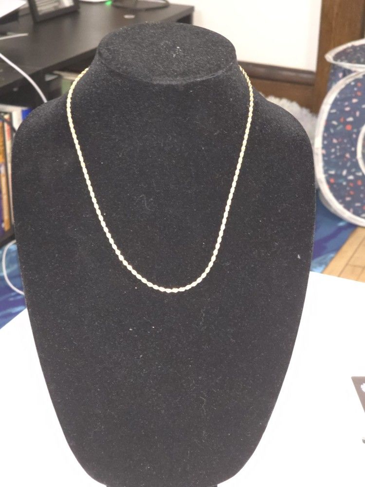 GLD 20in 2mm Rope Chain In Yellow Gold