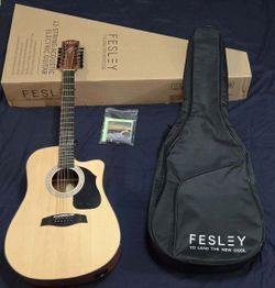 Fesley 12 String Acoustic Electric  Guitar