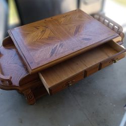 Early American Coffee Table And End Tables 