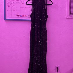 Black Sequin Dress