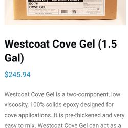 Epoxy cove gel