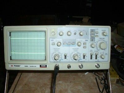 Protek 6506 60 MHz Dual Trace Oscilloscope with Delicate Unit Shipping Case