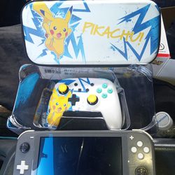 Nintendo Switch With Pokemon Case And Controller Everything Works Perfect 