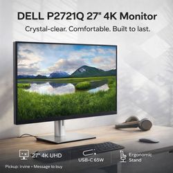 🔥 🔥🔥DELL P2721Q 27” 4K Monitor – Built to Last & Boost Your Productivity 🔥