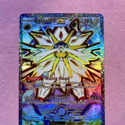 Solgaleo EX – Radiant Sunburst Holographic Art Pokémon Card ✨