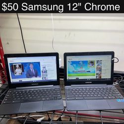 Samsung Chromebook Laptop 12” Includes Charger, Good Battery
