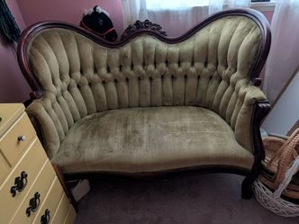 Antique Chair and Loveseat