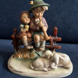 Goebel M.J Hummel 99 Eventide Boy & Girl W. Germany Figurine #99