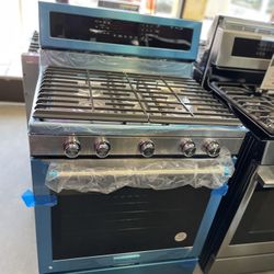 KitchenAid 5.8 cu. ft. Gas Range with Self-Cleaning Oven in Stainless Steel