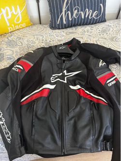 Alpinestars GP Plus R v3 Leather Jacket (Size 44/54) + Nucleon Level 2 Back Protector
