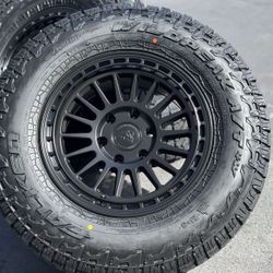 17” NEW Black Rims Wheels Tires Silver Bronze Ford F150 Expedition Toyota Tacoma Tundra 4Runner Sequoia Lexus Jeep Wrangler Gladiator Chevy Silverado