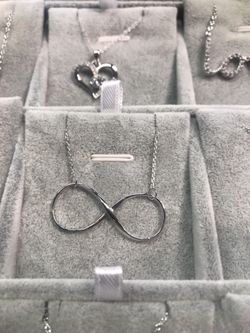 Sterling Silver Infinity Pendant with adjustable 16-18” Chain
