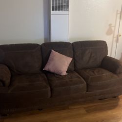 Brown Couch and Loveseat For Sale