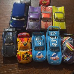 11 die cast cars from the movie cars.  all for 30 dollars