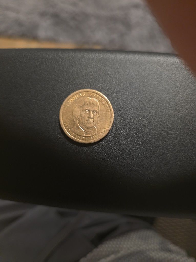 2007 Tomas Jefferson 1 Dollar Coin
