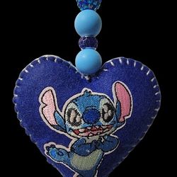 Charming Blue Heart Car Charm