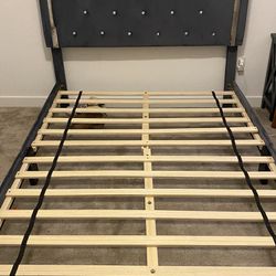 Full Size Bed Frame Only Had It For Like Two Months Barely Used Nothing Wrong With It. Just Want To Get Rid Of It To Get Me A New One.