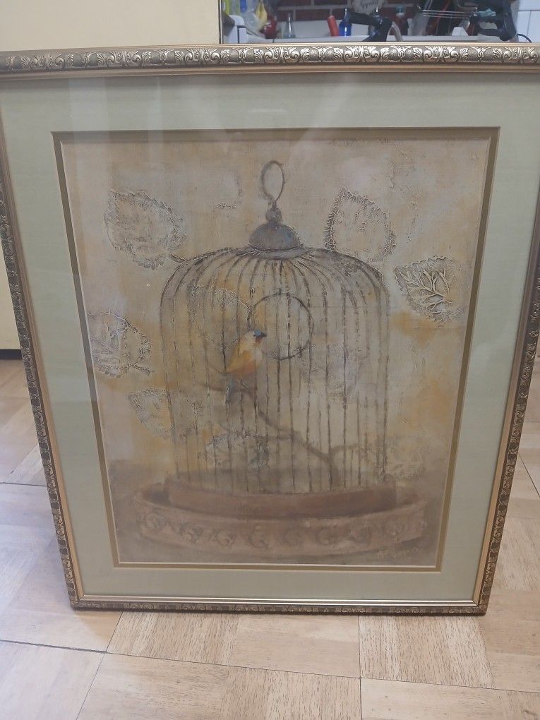 Caged Bird Art Work (2)