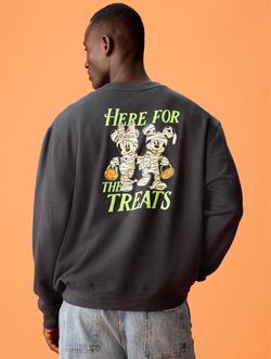 Disney Mickey & Minnie Halloween Graphic Sweatshirt