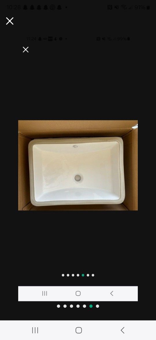 UPC 20.9 Inch Rectangle Undermount Bathroom sink 