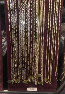 Gold Plated Chains 24”