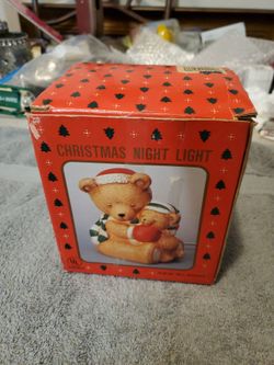Christmas Night Light Bear Figurine