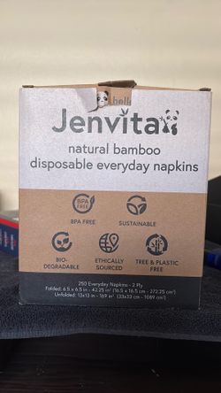 Jenvita bamboo disposable napkins