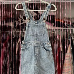 denim skirt overalls