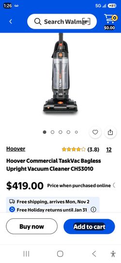 New Hoover TaskVac Commercial Vacuum