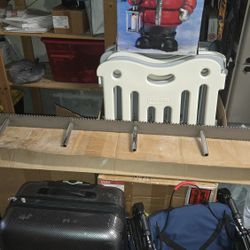 BRAND NEW Sheppard Bracket, 70 inches wide, 9 inch rods: Floating Mantel Bracket - 3" Backplate For Mantels 3 1/2" or Thicker.