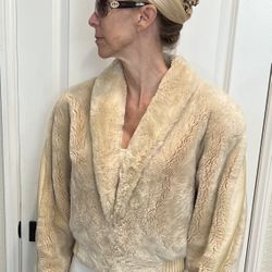 Blonde Real Beaver Exclusifurs Women’s Vintage Jacket Size S/M