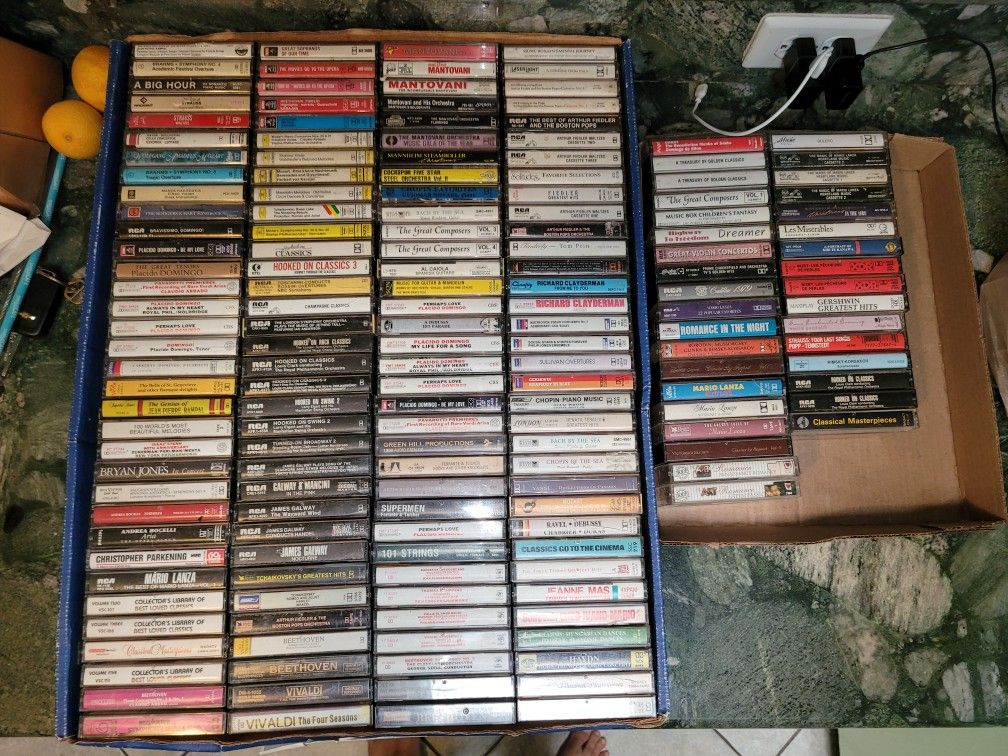 HUGE Lot Of Classical MUSIC CASSETTES Most Like New Many Unplayed All For $60! Daytona Beach