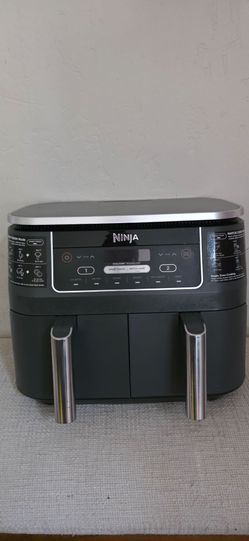 Ninja Foodi 8qt Original Dualzone 2 Basket Air Fryer with 6 functions - DZ201: Stainless Steel, Digital