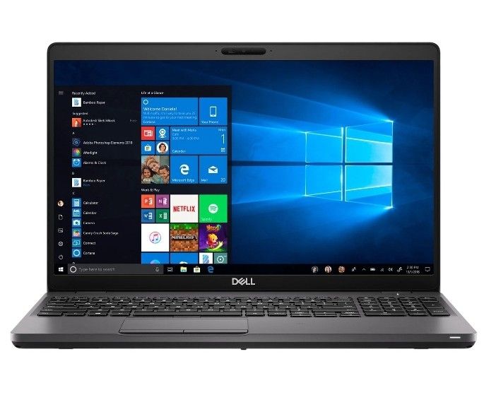 Dell latitude 5500 15.6" Notebook intell core i7 16GB RAM windows 10 PRO ( black )