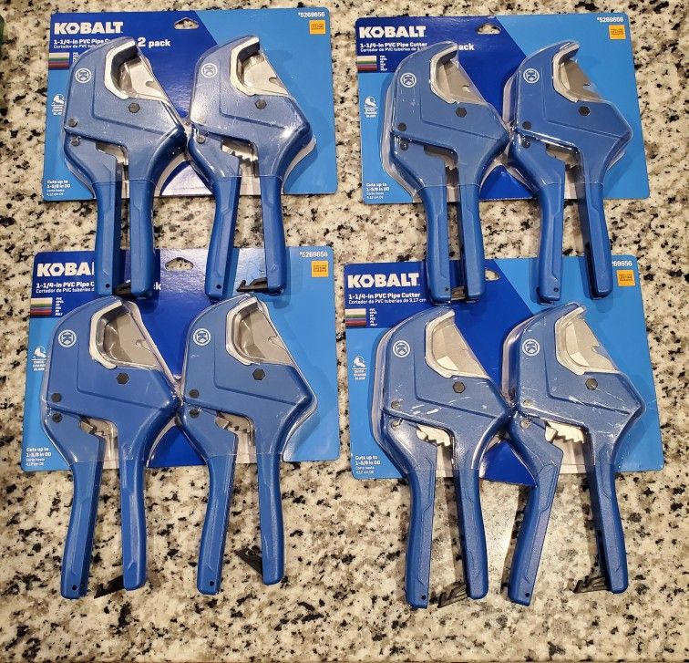 Kobalt 1-1/4” PVC Pipe Cutter 2pack (contact info removed)