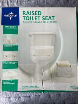 Medline raised toilet seat new