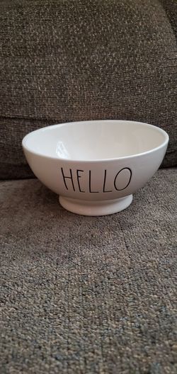 Rae dunn bowl hello dishes kitchen dinnerware dishware