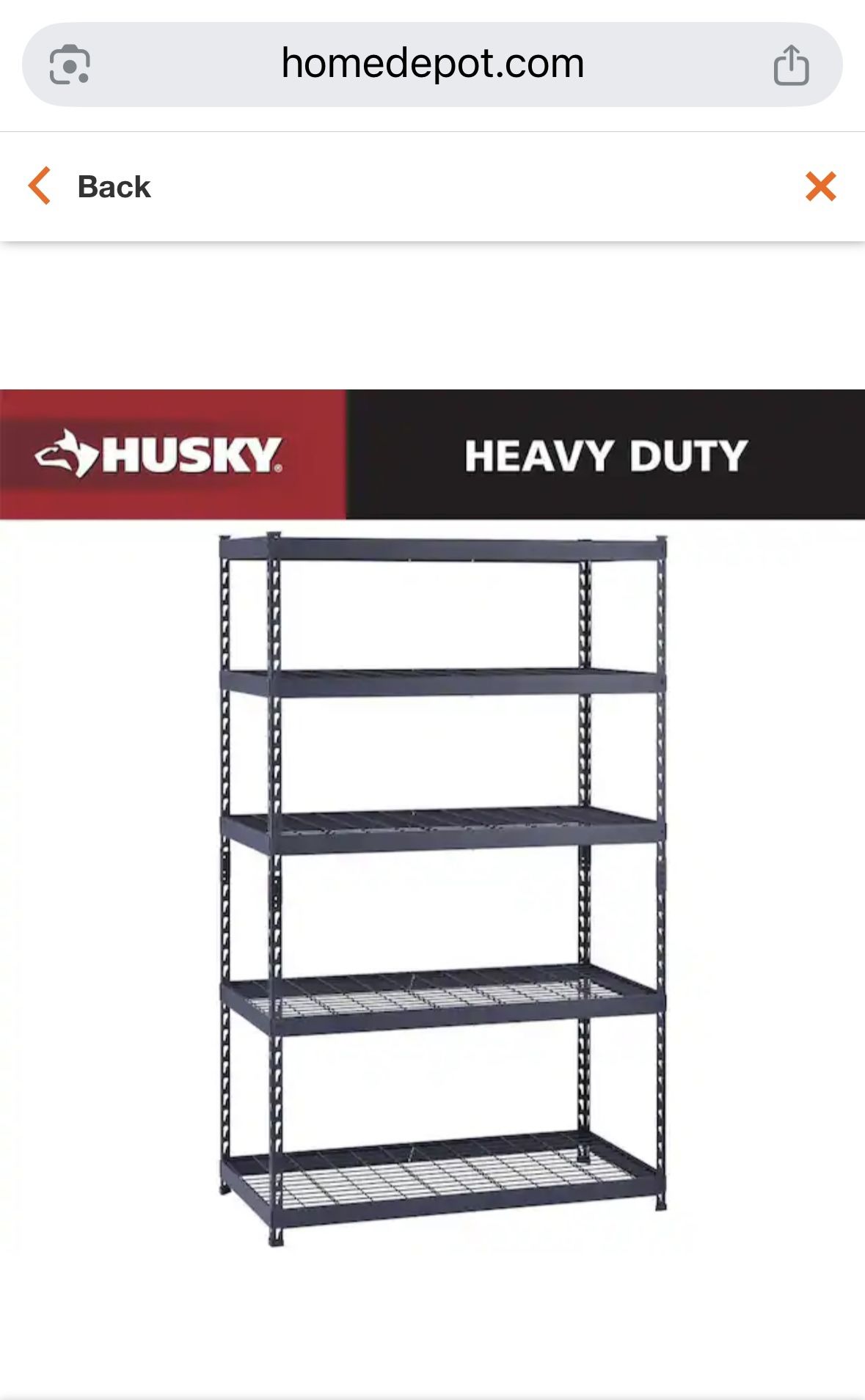 Heavy Duty Metal Industrial Strength Shelves