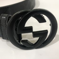 Unisex Gooch Black Leather Belt