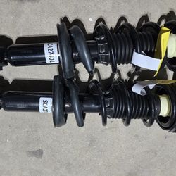TRQ Rear Strut & Coil Spring Assembly Set Driver & Passenger Sides Compatible with 10-12 Subaru Legacy