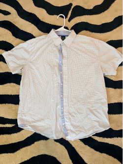 CONSTRUCT Men's Short Sleeve Micro-Dot Button-Down Shirt