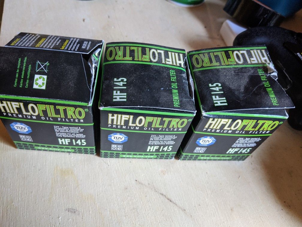 New motorcycle oil filters