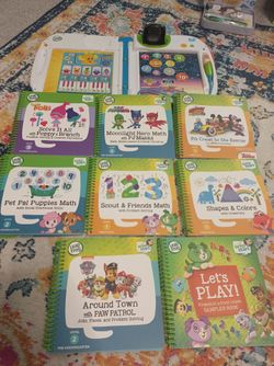 LeapFrog LeapStart with 8 books
